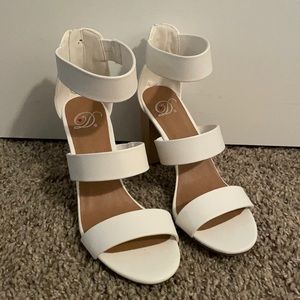 White Strappy Heel